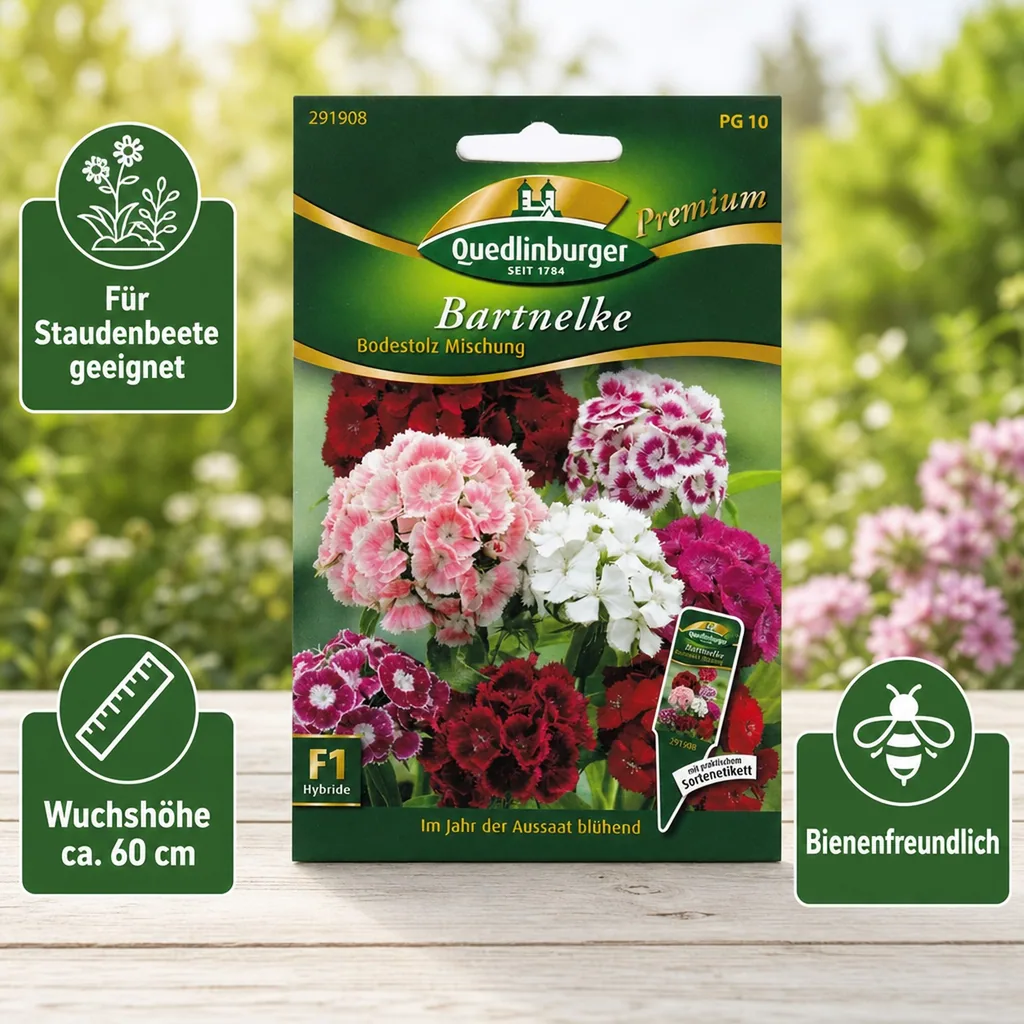 Bartnelken, Bodestolz Mischung F1, Blumensamen kaufen