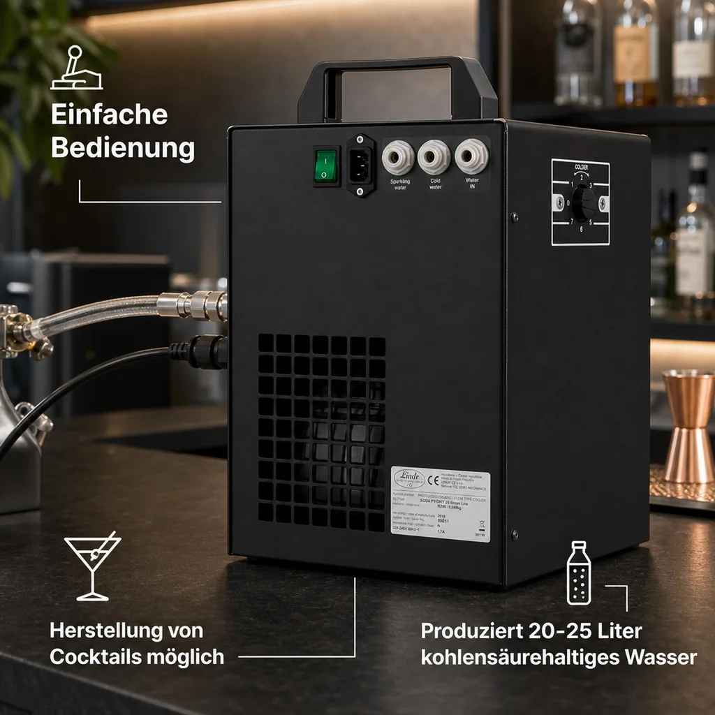Wassersprudler, Wasserspender, Trinkwassersprudler - Soda Pygmy 25, Green Line