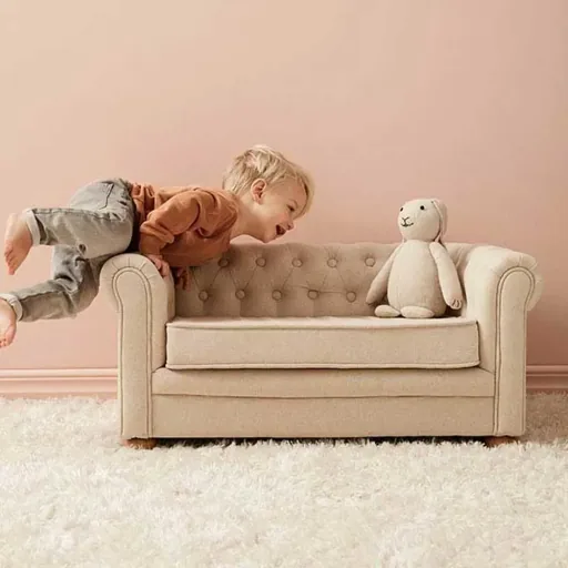 Kids Concept Kindersofa Chesterfield natur