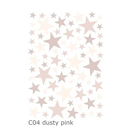 Lilipinso Wandsticker Basics gemischte Sterne, Farbe: sweet pink