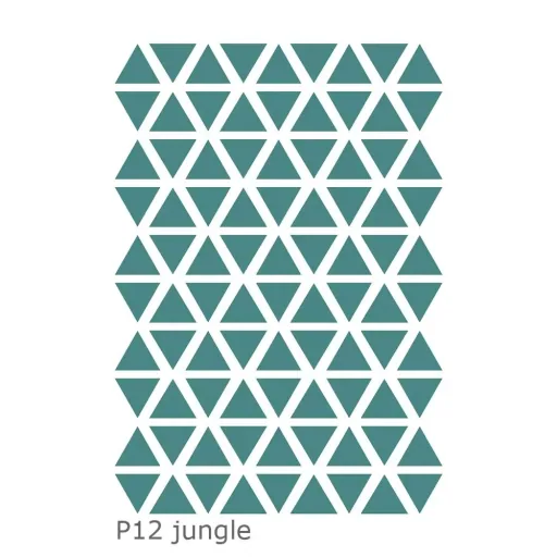 Lilipinso Wandsticker Basics Dreiecke, Farbe: jungle