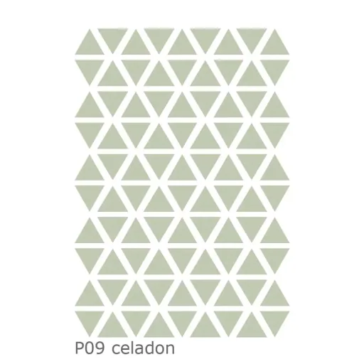 Lilipinso Wandsticker Basics Dreiecke, Farbe: jungle