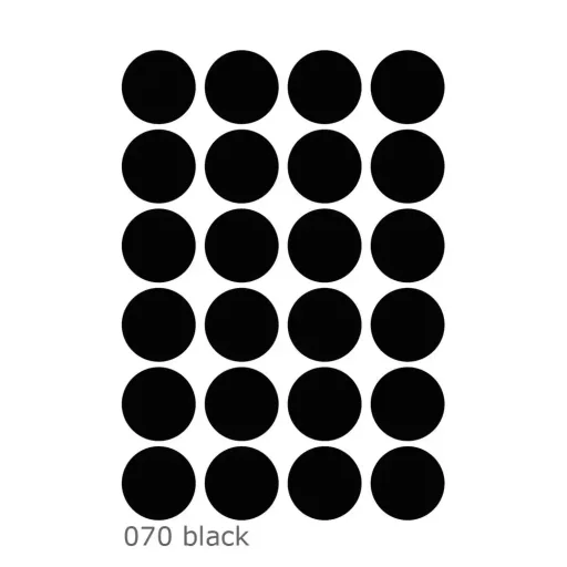 Lilipinso Wandsticker Basics Riesenpunkte, Farbe: black