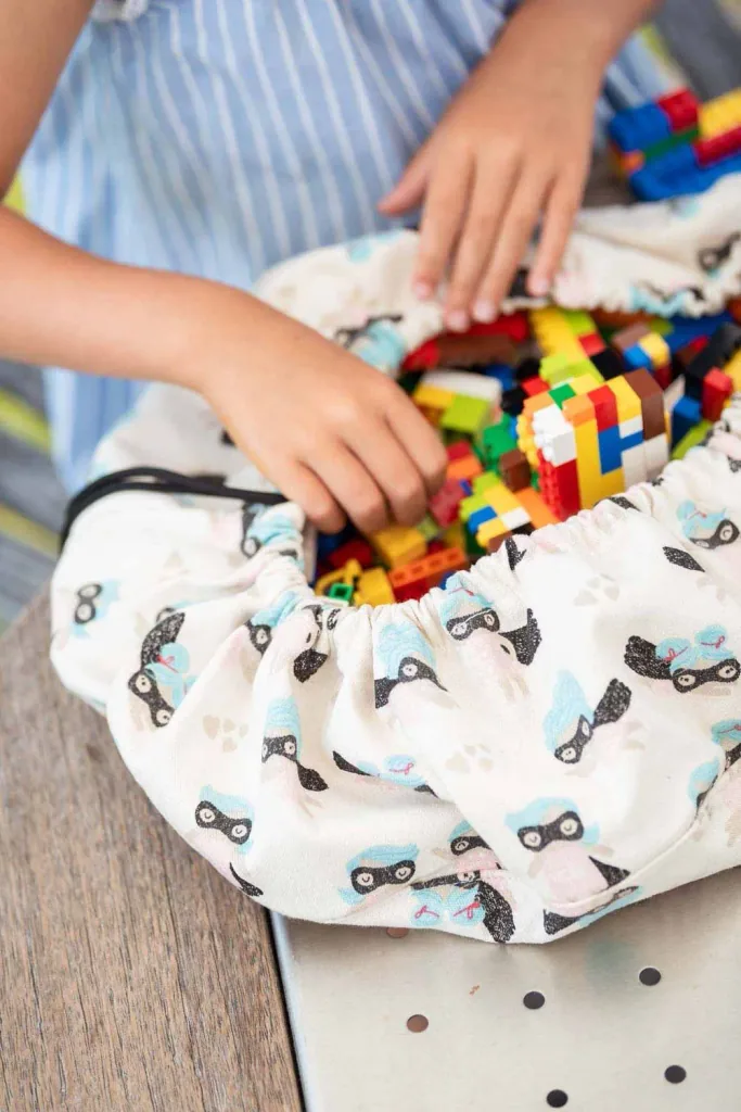 Play&Go Spielzeugsack, Spielzeugkorb, Spielzeug aufbewahrungstasche - Mini, Farbe: Supergirl