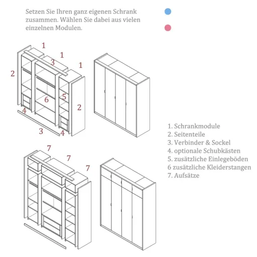 Muba Bespoke System Schrankseitenteile