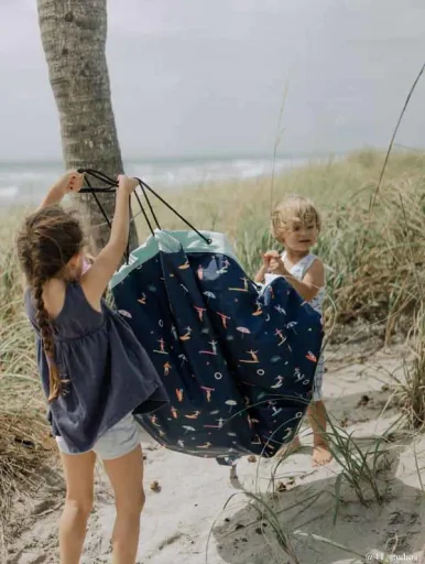 Play&Go Spielzeugsack, Spielzeugkorb, Spielzeug aufbewahrungstasche - Draussen, Farbe: Surfen