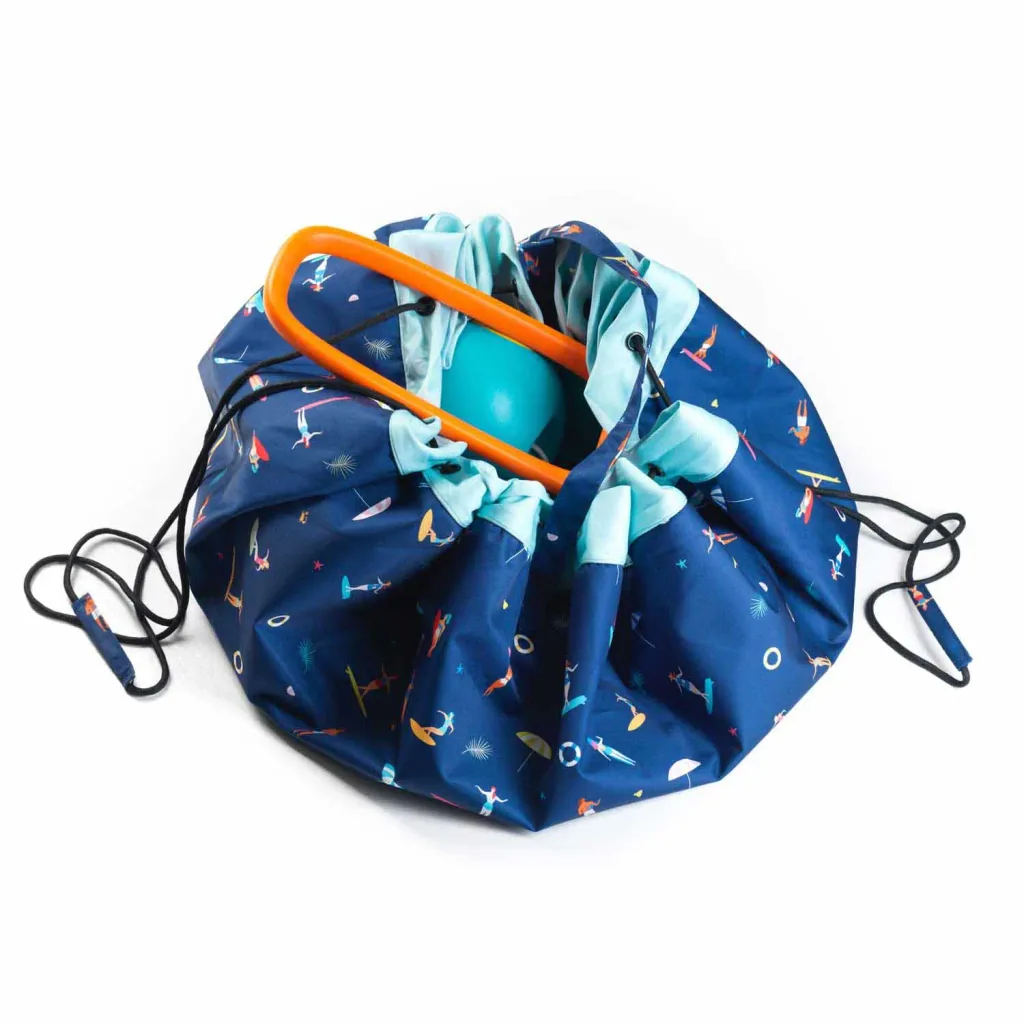 Play&Go Spielzeugsack, Spielzeugkorb, Spielzeug aufbewahrungstasche - Draussen, Farbe: Surfen