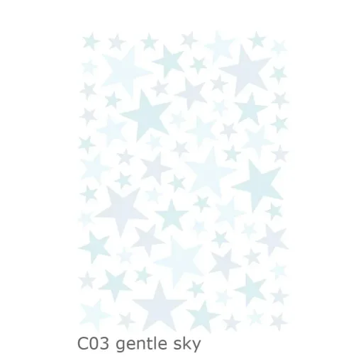 Lilipinso Wandsticker Basics gemischte Sterne, Farbe: dusty ice blue