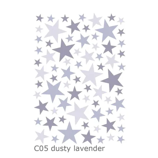 Lilipinso Wandsticker Basics gemischte Sterne, Farbe: dusty ice blue