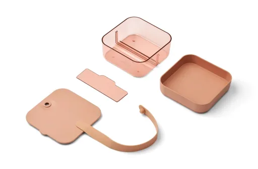 Liewood Bento Box, Lunchbox, Brotdosen - Amandine, Farbe: Toskana-Rose / Staubige Himbeere