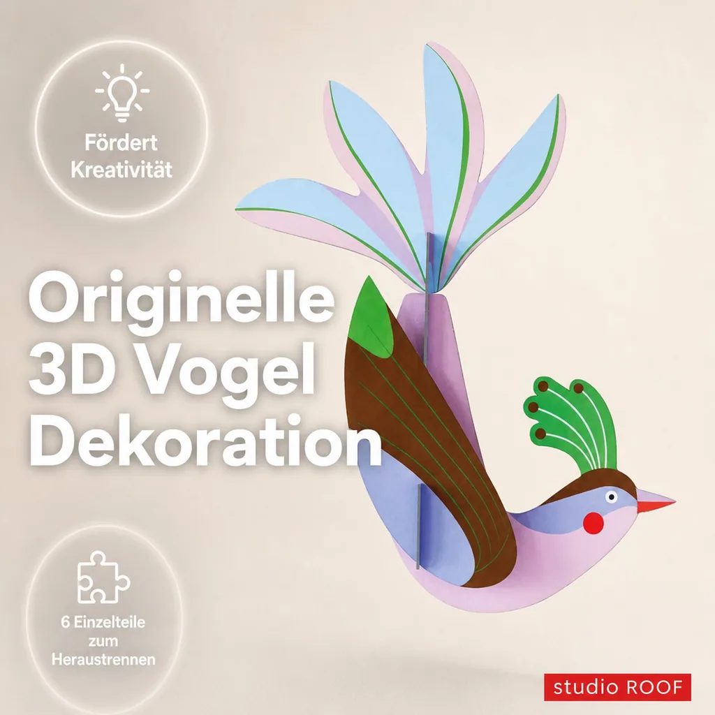 studio ROOF 3D Vogel Maui Pappe