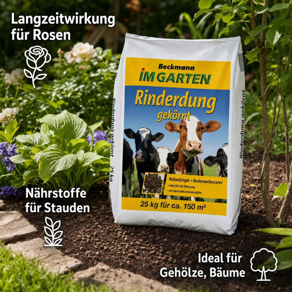 Rinderdung gekörnt 25 Kg BIO Anbau geeignet