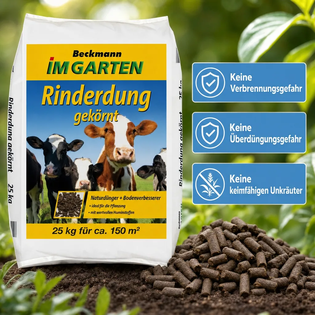Rinderdung gekörnt 25 Kg BIO Anbau geeignet
