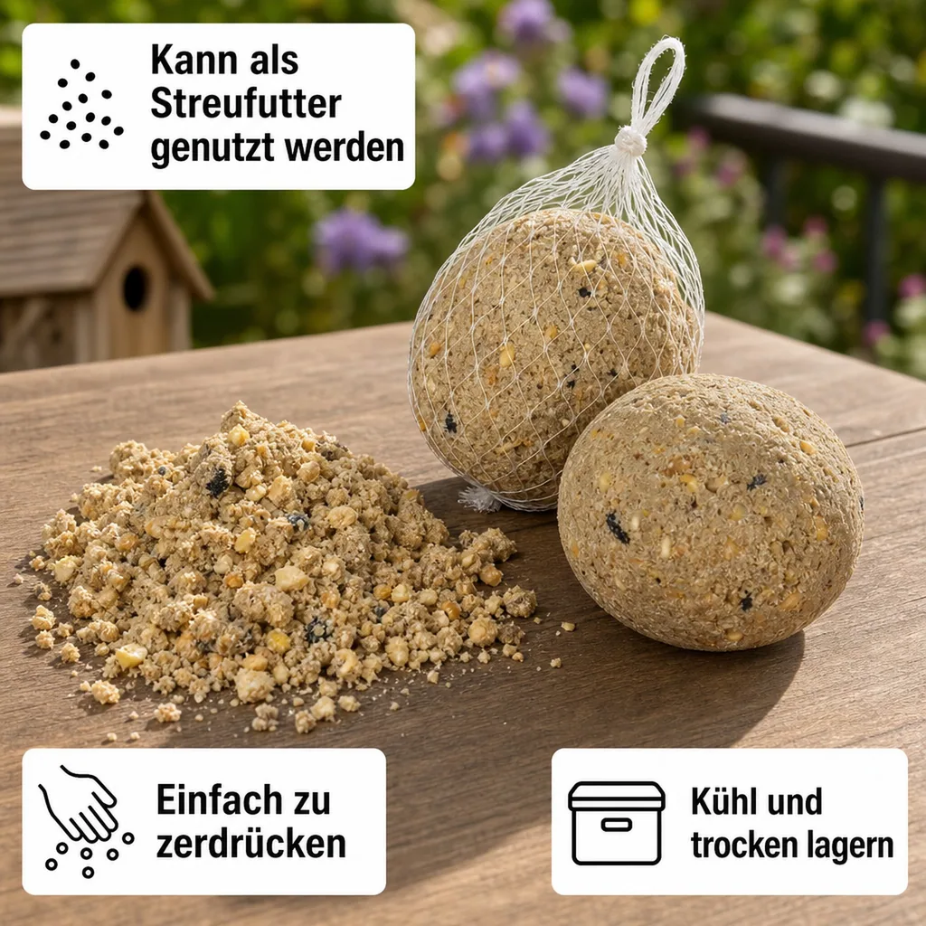 Meisenknödel 100 x ca.90 Gramm mit Netz