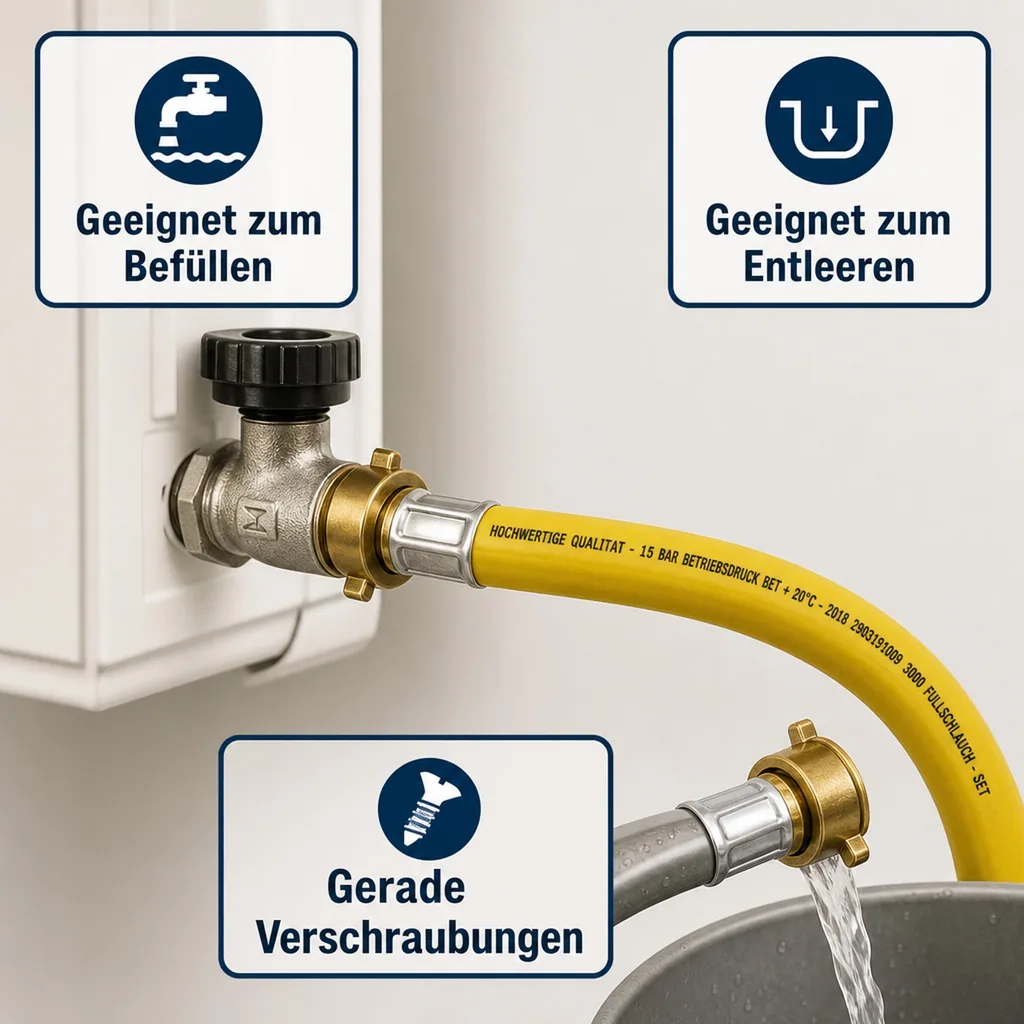 5m 1/2" Füllschlauch IG 3/4" 15bar
