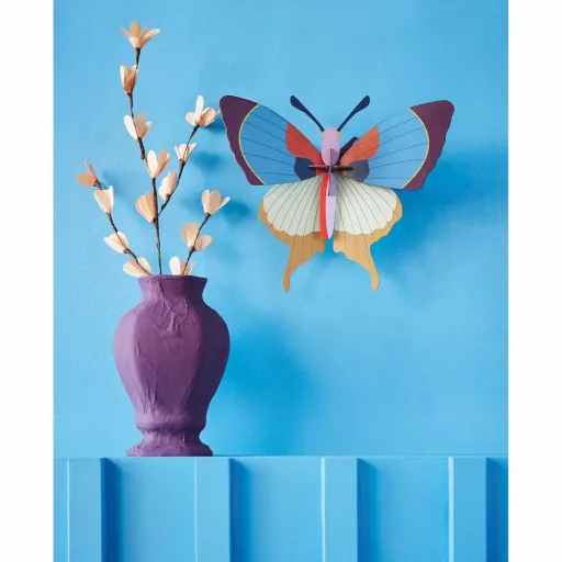 studio ROOF 3D Schmetterling blau Pappe