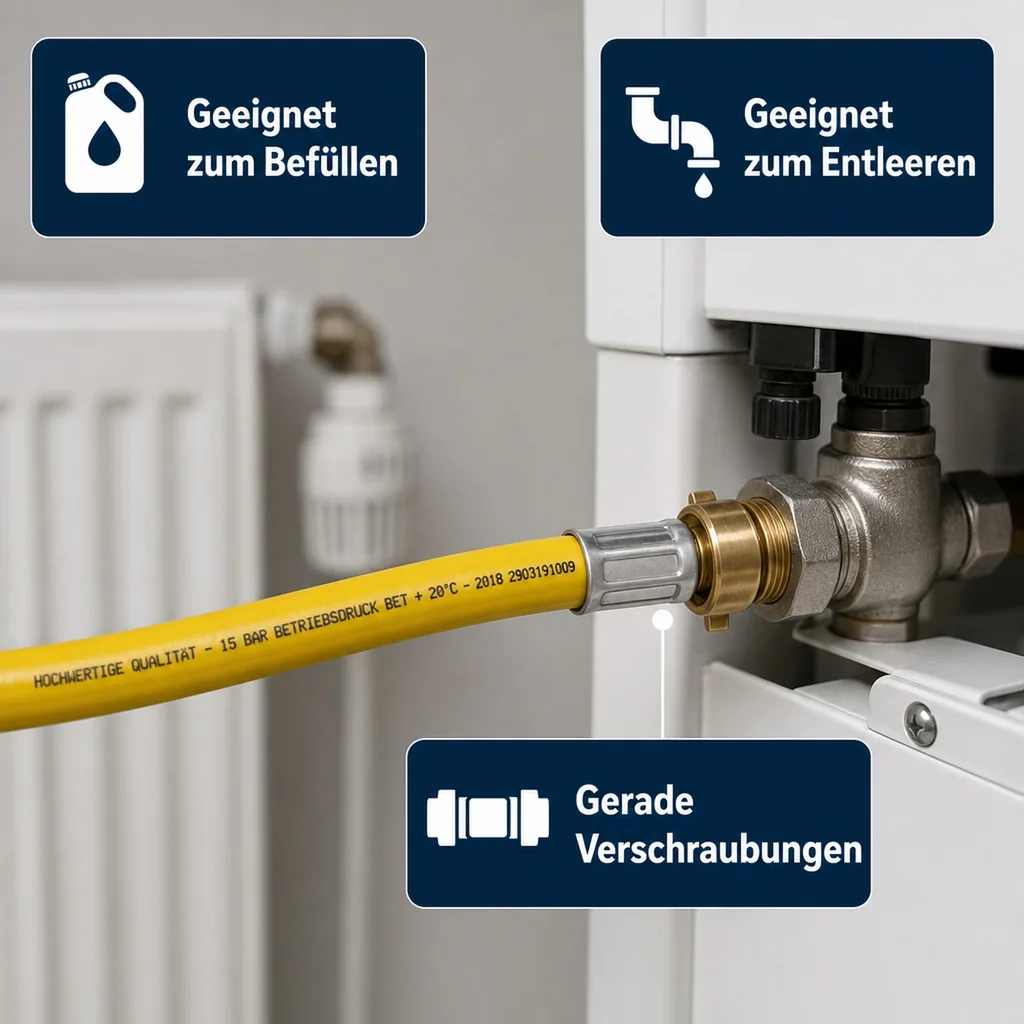 2,5m 1/2" Füllschlauch IG 3/4" 15bar