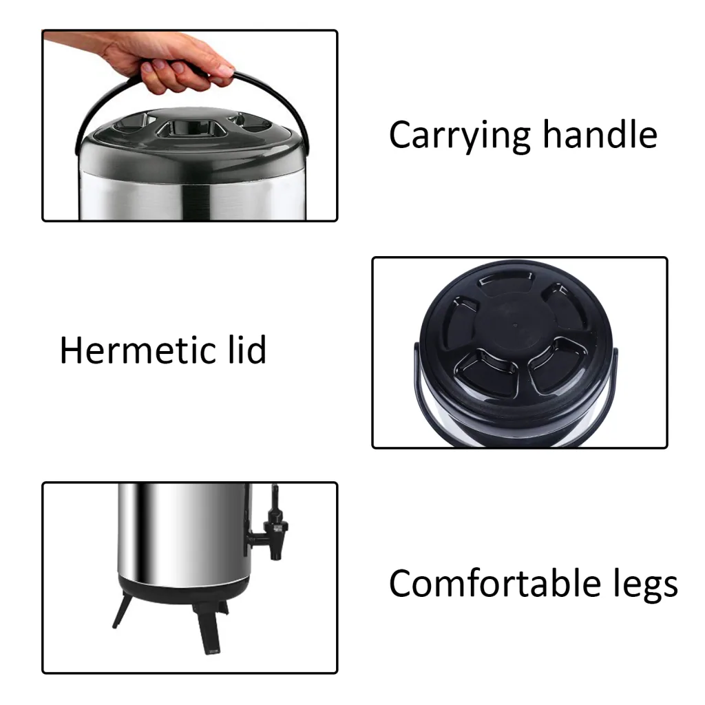 Thermobehälter, Thermogetränkebehälter, Getränkebehälter mit Zapfhahn - 10L