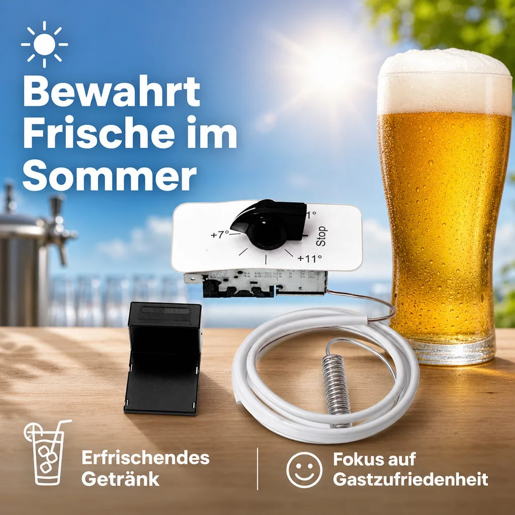Thermostat mit Fühler, Eis bis +12°C