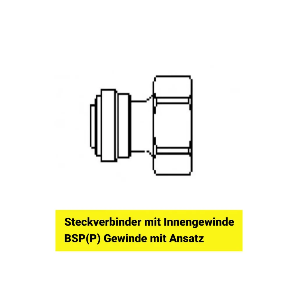 Adapter 5/8" für 3/8" Schläuche Aufschraub Verbinder