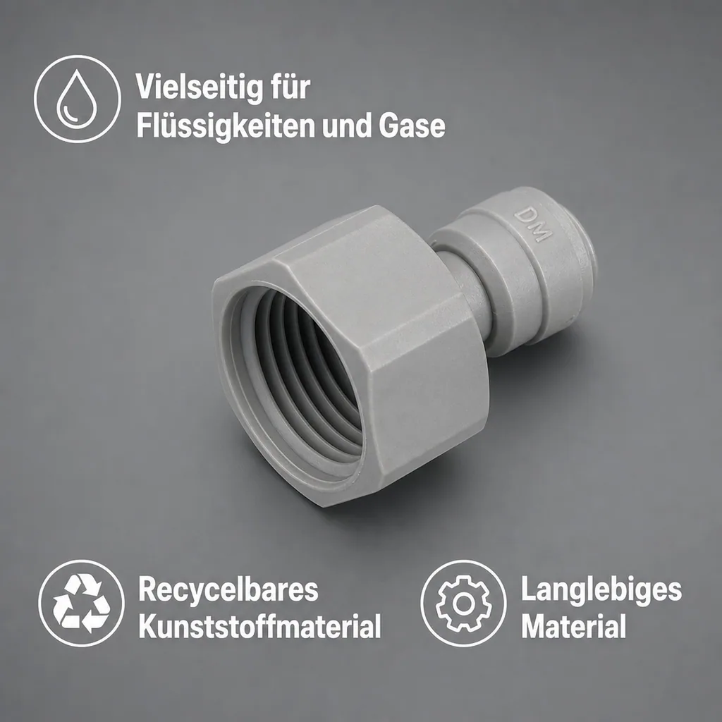 Adapter 5/8" für 3/8" Schläuche Aufschraub Verbinder
