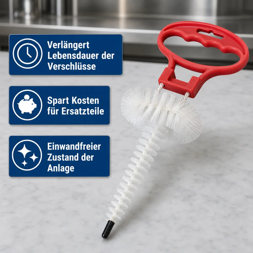 Reinigungsbürste, Putzbürste für Keg - Zapfköpfe, Flach und Kombi