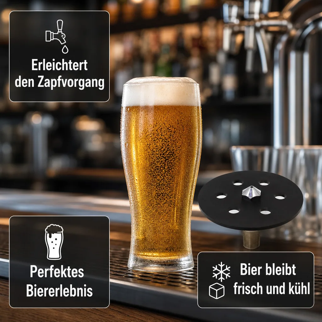 Gläserspüler, Gläserdusche für Tropfblech