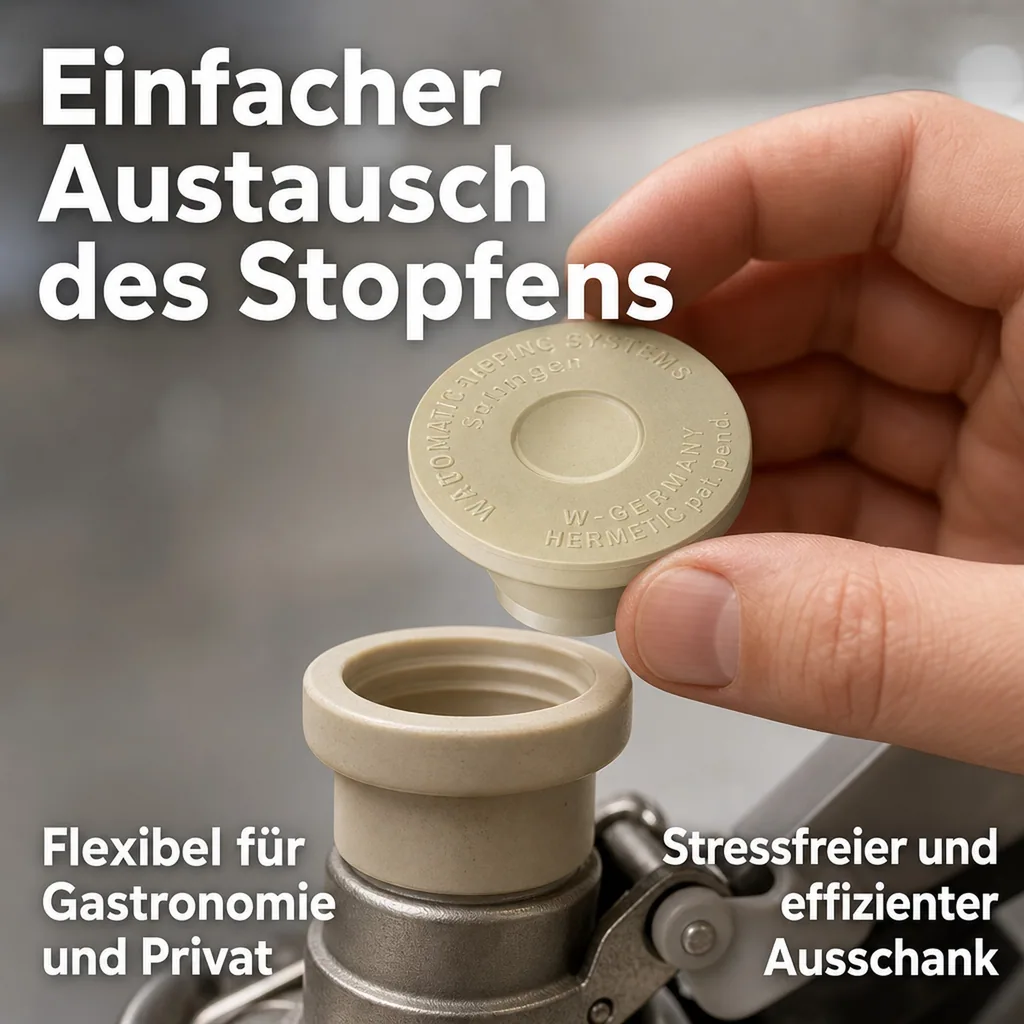 Hermetic Verschlußstopfen, Gummistopfen für 5L Adapter - Langlebig & Praktisch