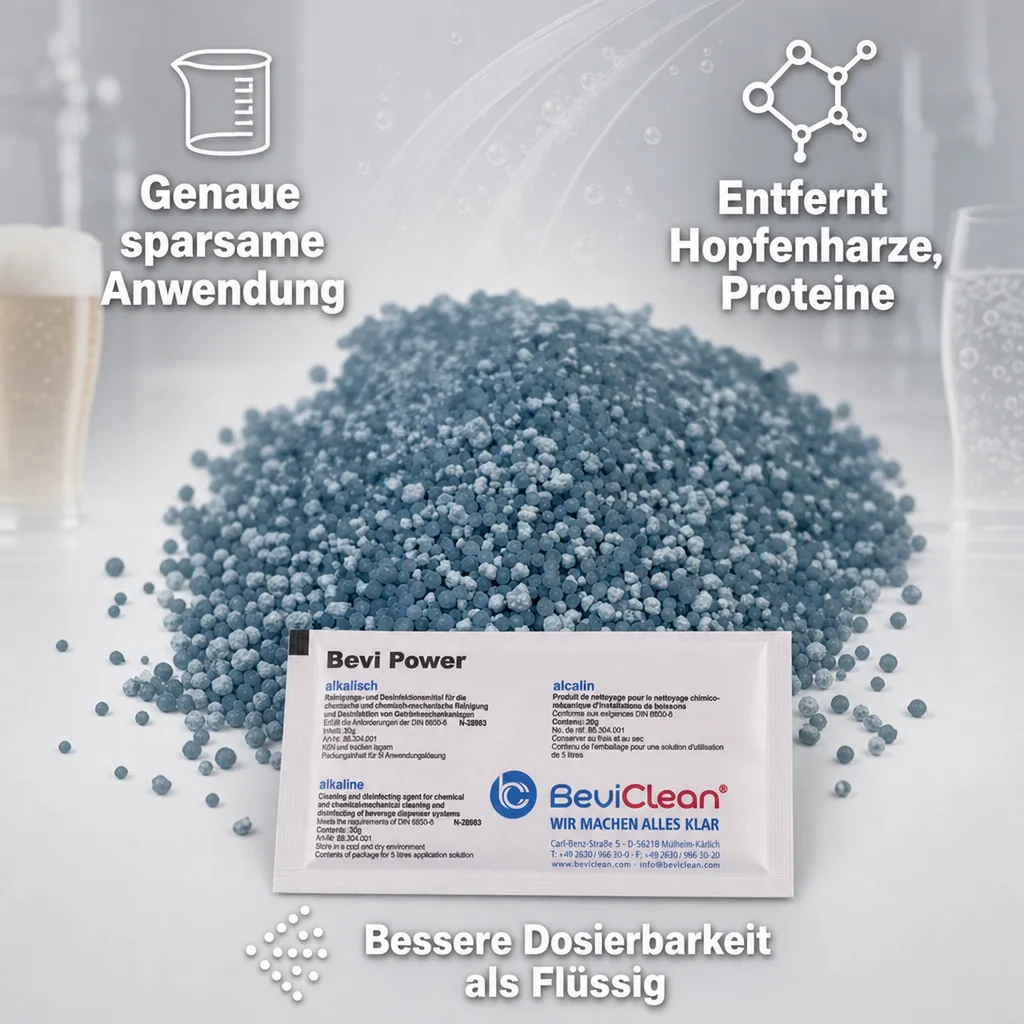 Bevi Power Pulver | Alkalisches Reinigungsmittel für Getränkeleitungen | Preis pro Stück