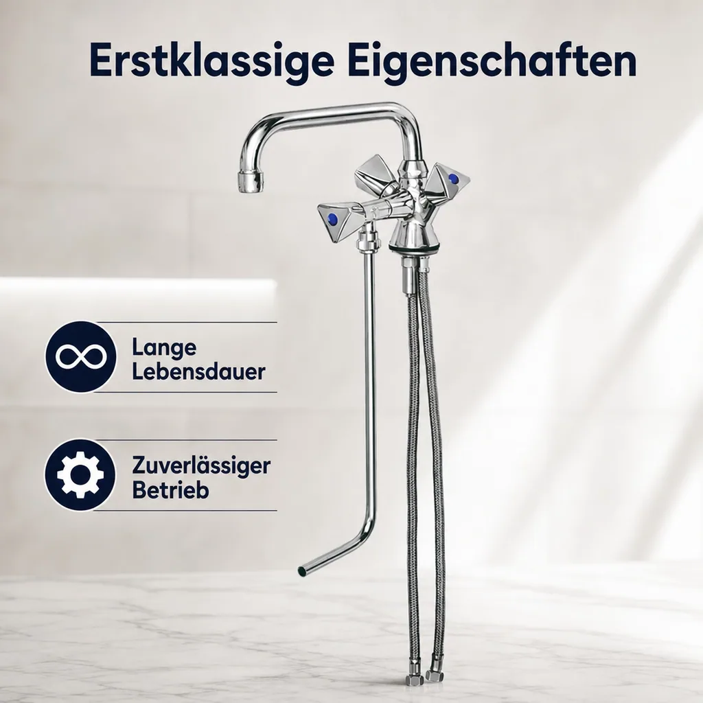 Wasserhahn, Küchenarmatur, Wasserarmatur - Mischbatterie für 1 Becken Hochdruck