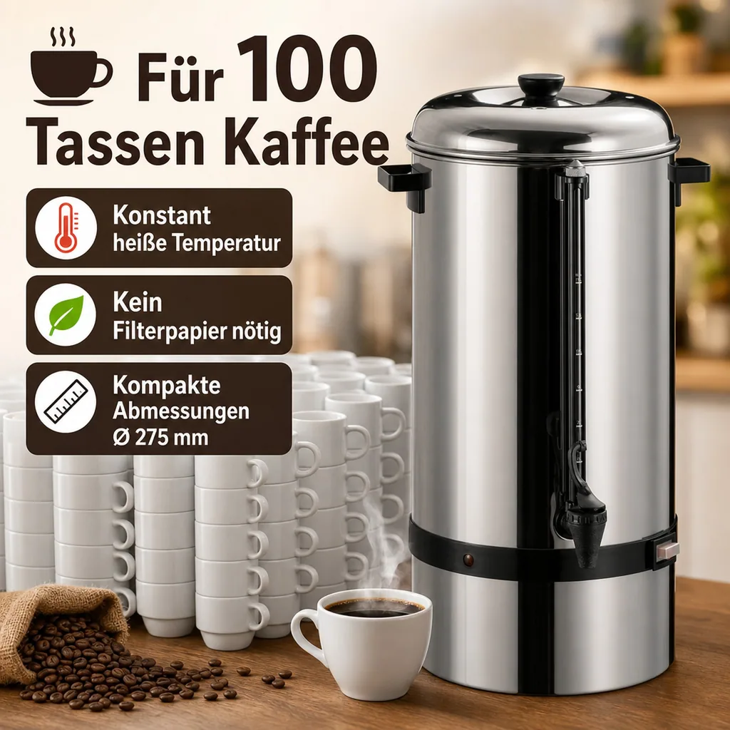 Kaffeemaschine, Filterkaffeemaschine, Rundfilter Kaffeemaschine - SAROMICA 6015