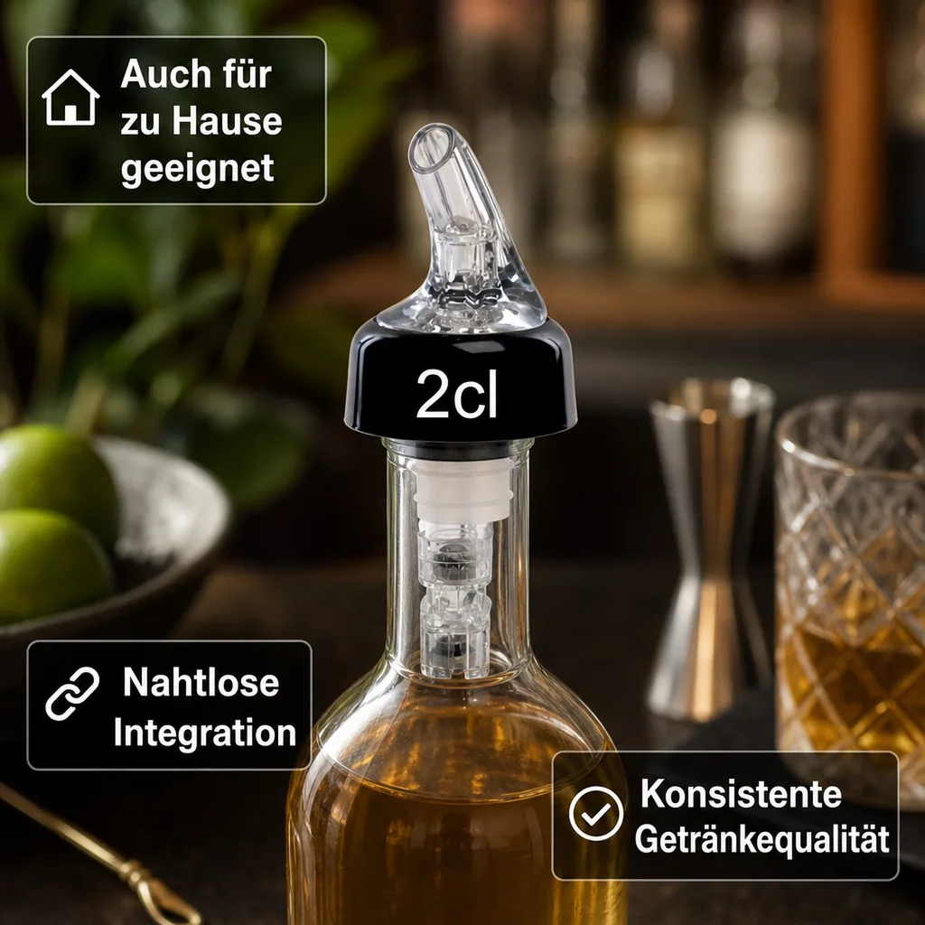 Portionierer, Spirituosen Dosierer - COMPACT, klar-transparent, Ausschankmenge: 40 ml
