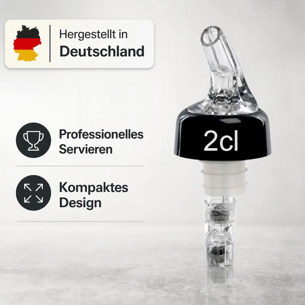 Portionierer, Spirituosen Dosierer - COMPACT, klar-transparent, Ausschankmenge: 40 ml