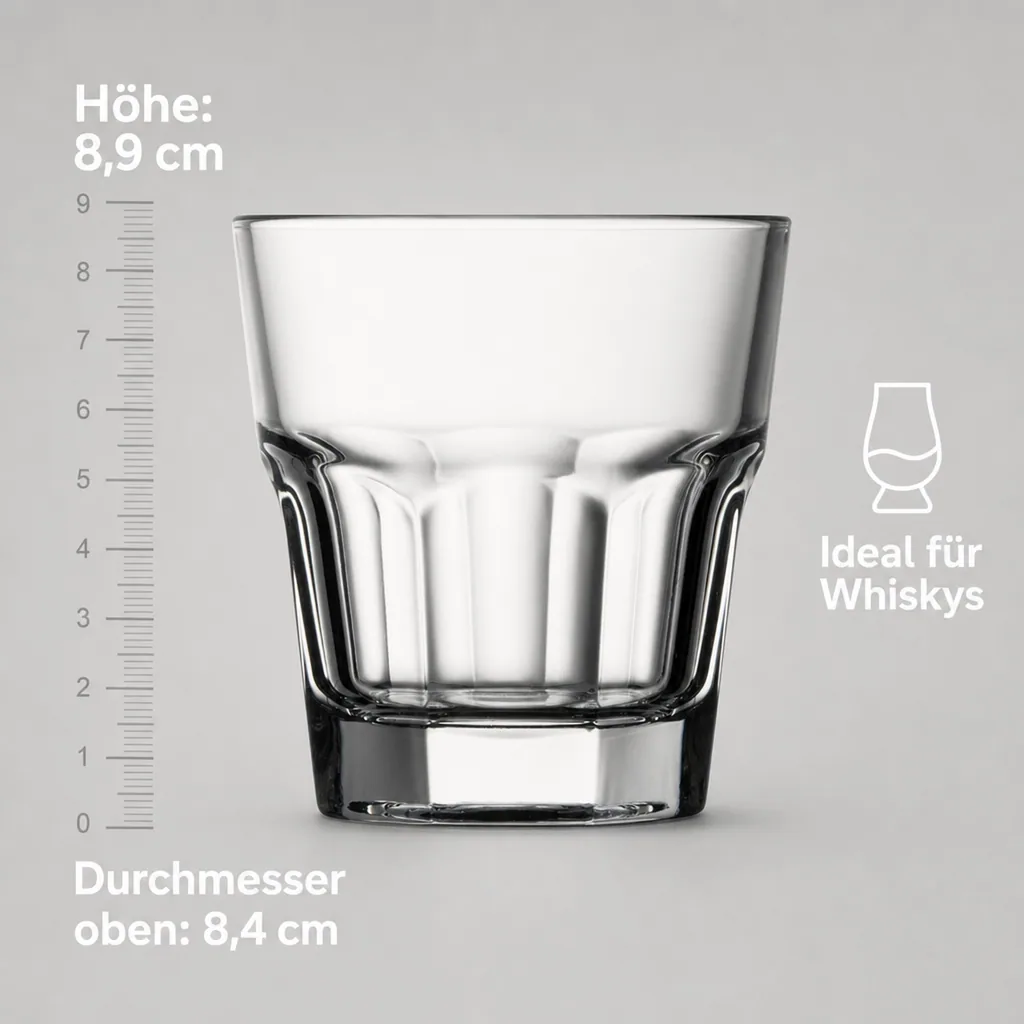 Whiskygläser, Whiskybecher - 12er-Set - Casablanca, 245 ml