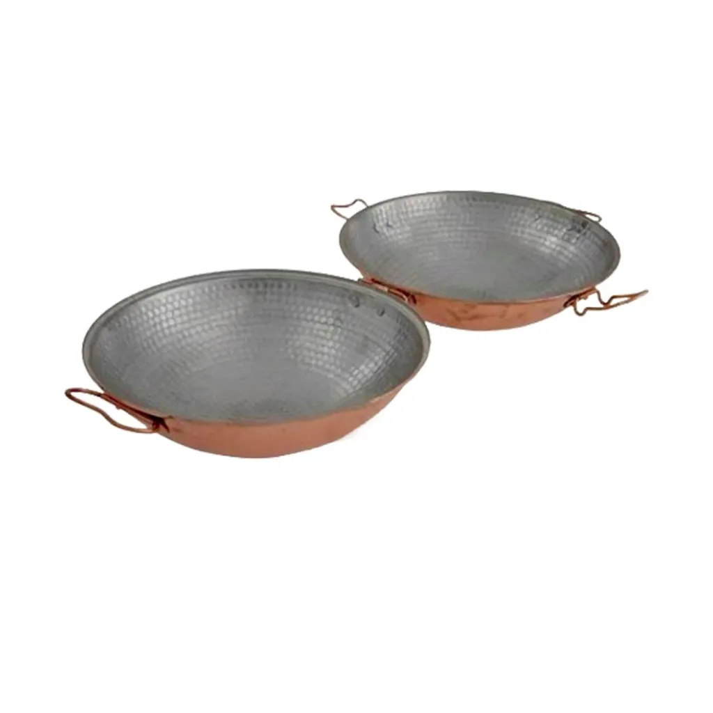 Cataplana - Kupfer, für die Zubereitung von Fisch, Fleisch und Meeresfrüchten, 30cm