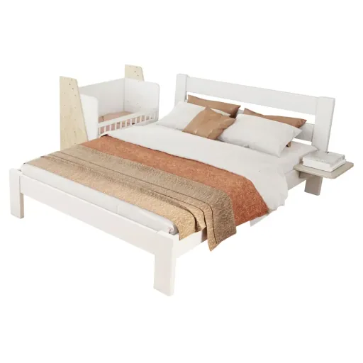 Mathy by Bols "Asymetry" Baby Beistellbett umbaubar zum Schreibtisch