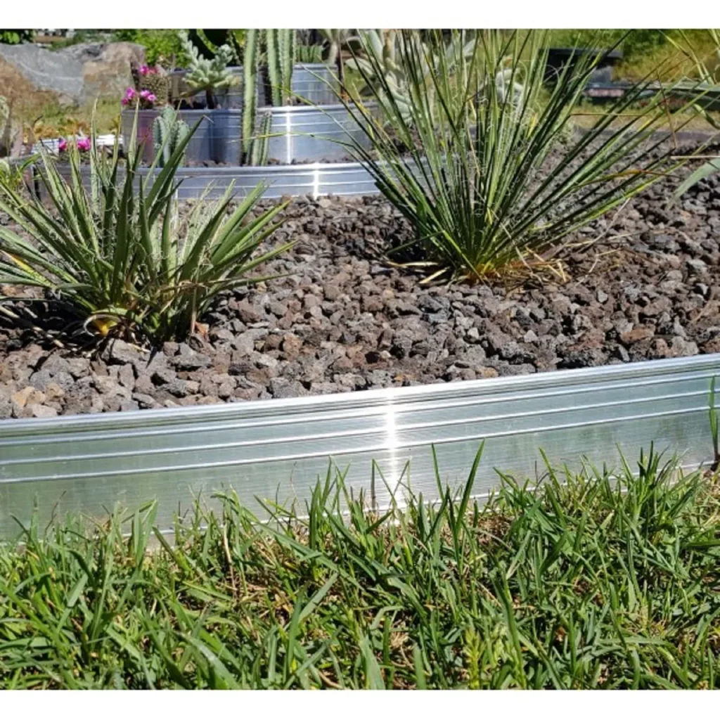 Ultra Starke Alu Rasenkanten 24cm x 100cm | Beeteinfassung | Beetumrandung | Beetbegrenzungen