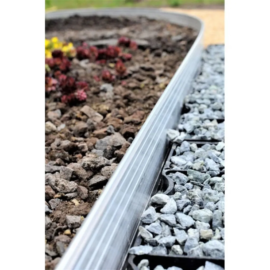 Ultra Starke Alu Rasenkanten 24cm x 100cm | Beeteinfassung | Beetumrandung | Beetbegrenzungen