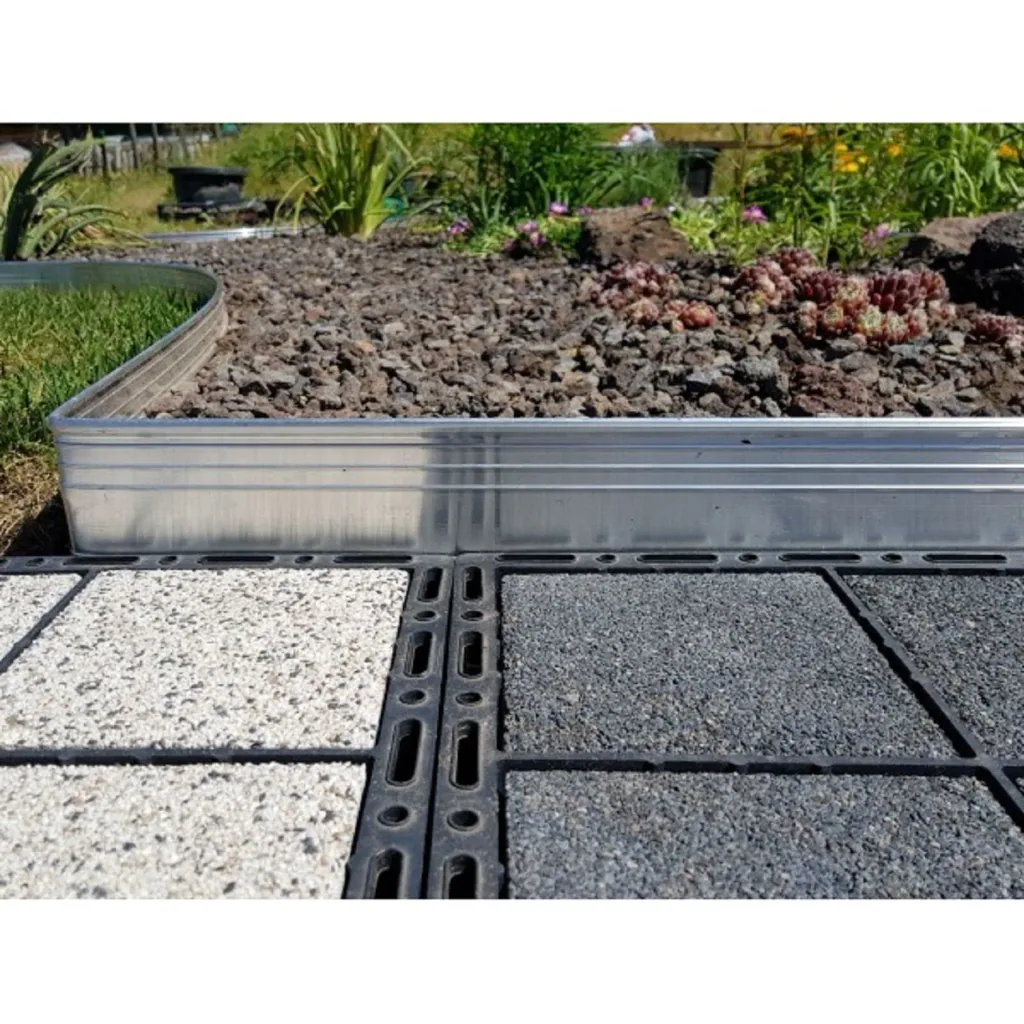 Ultra Starke Alu Rasenkanten 24cm x 100cm | Beeteinfassung | Beetumrandung | Beetbegrenzungen