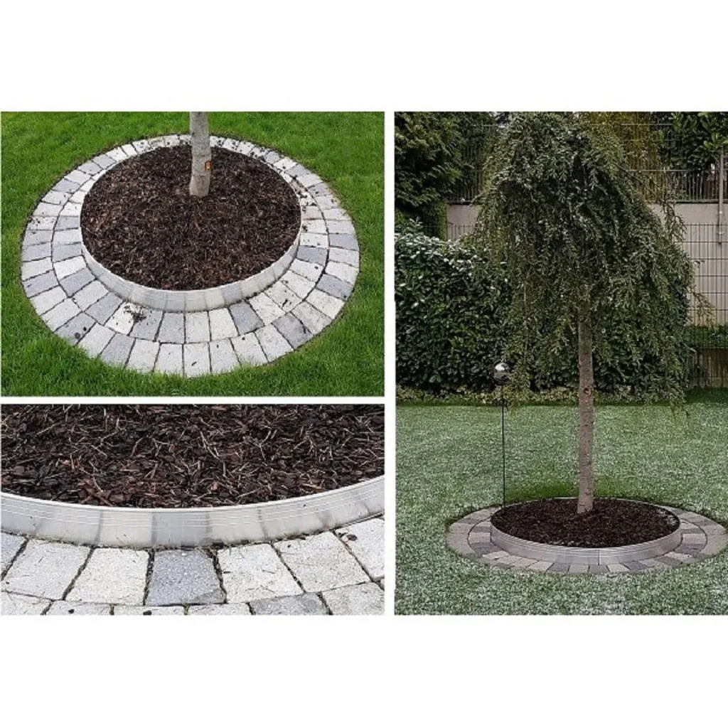 Ultra Starke Alu Rasenkanten 24cm x 100cm | Beeteinfassung | Beetumrandung | Beetbegrenzungen