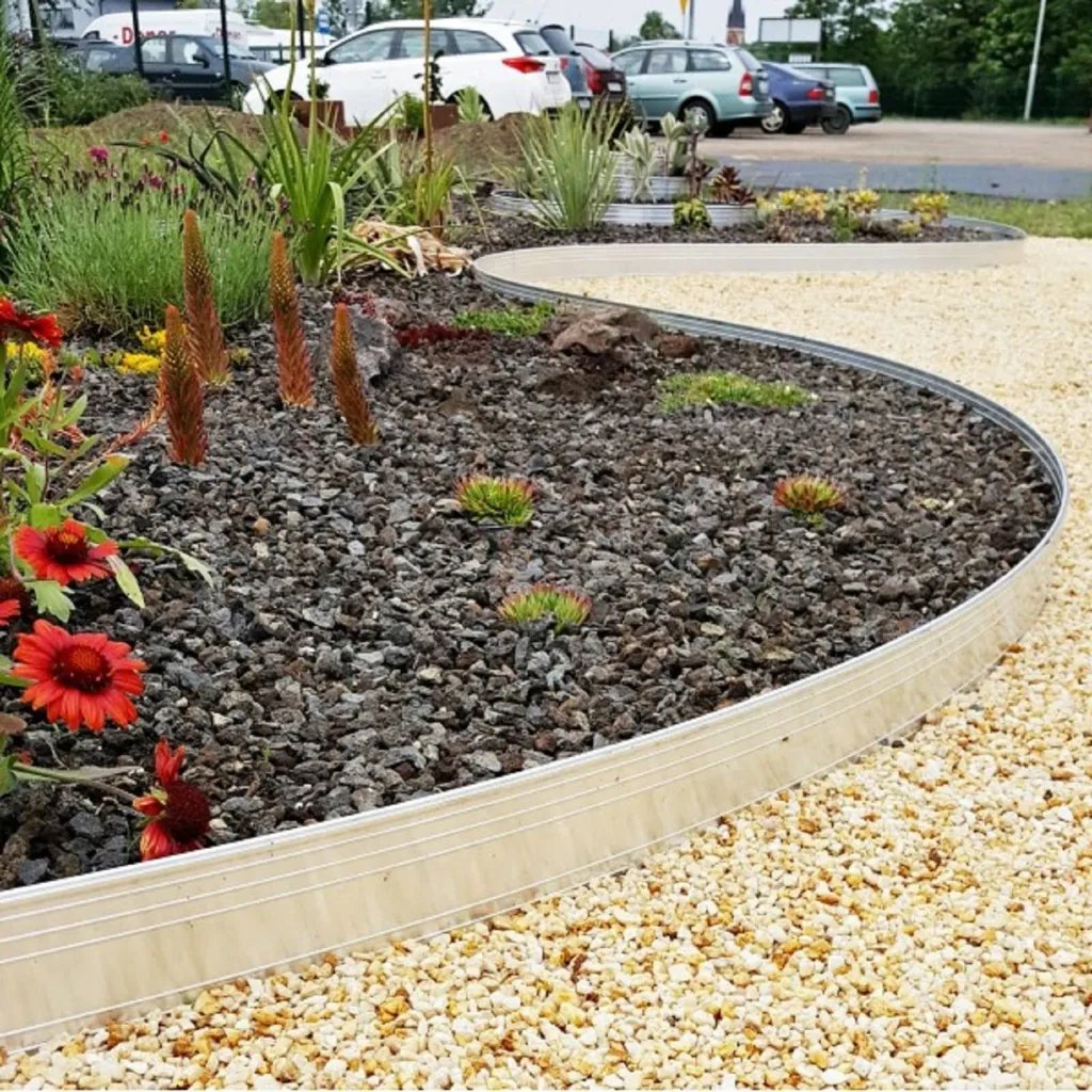 Ultra Starke Alu Rasenkanten 24cm x 100cm | Beeteinfassung | Beetumrandung | Beetbegrenzungen