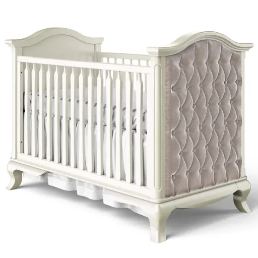 Romina Cleopatra Babybett gepolstert