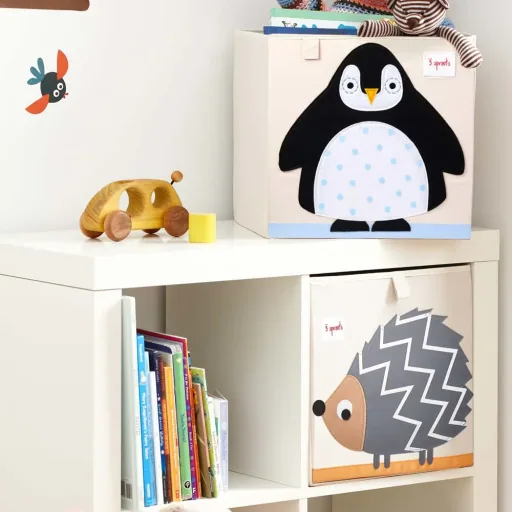 3 Sprouts Spielzeugkorb Pinguin