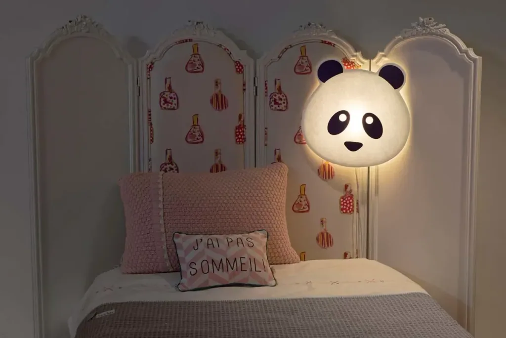 Buokids Soft Wandlampe Panda Bär violett