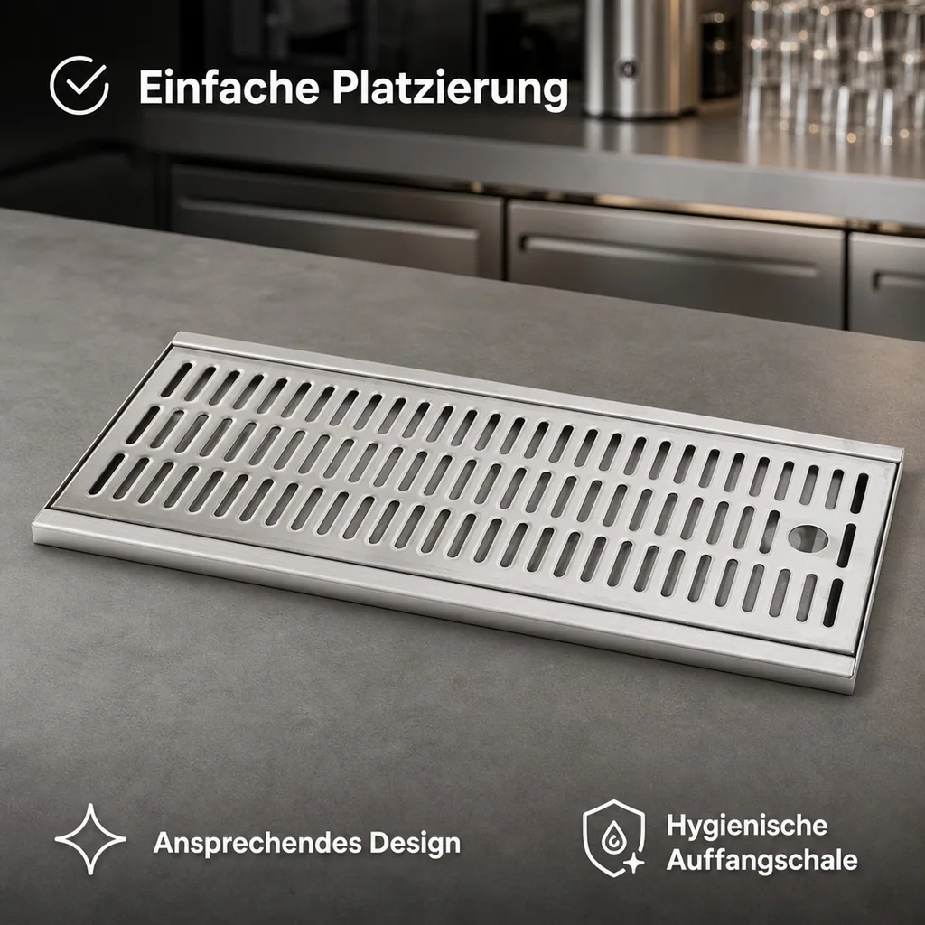 Tropfblech, Abtropfblech, Tropfschale - 440 x 275 x 27 mm
