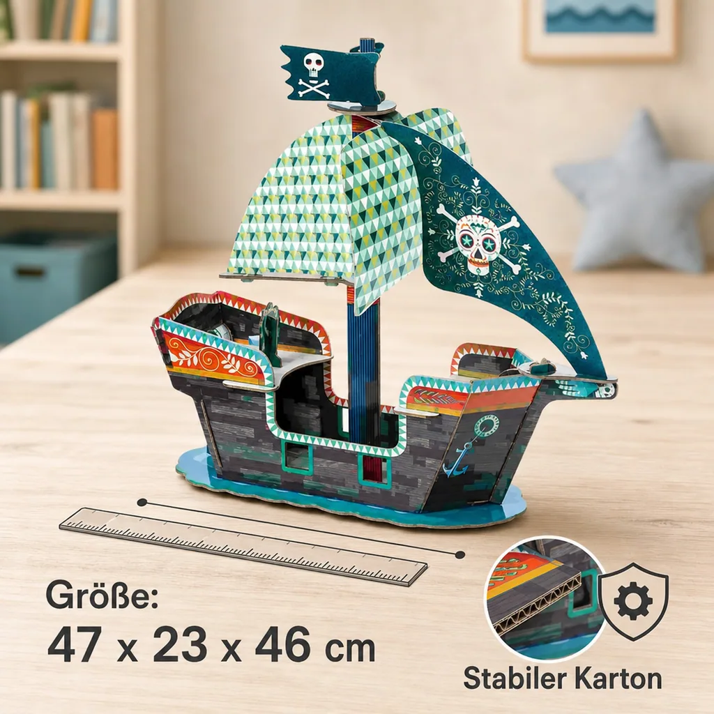 Djeco Kinder Spielzeug Piratenschiff