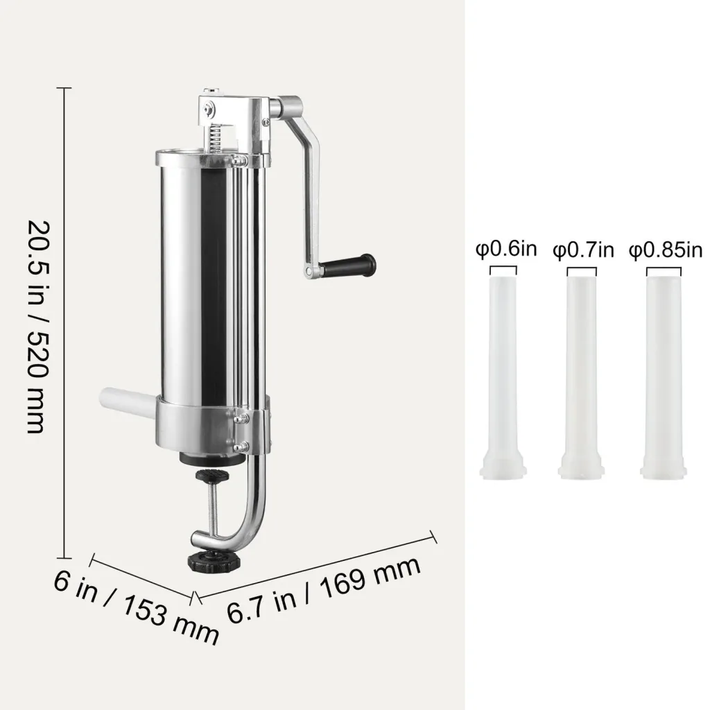 Wurstfüller, Wurstfüllmaschine, Wurstpresse - 3L, Manueller