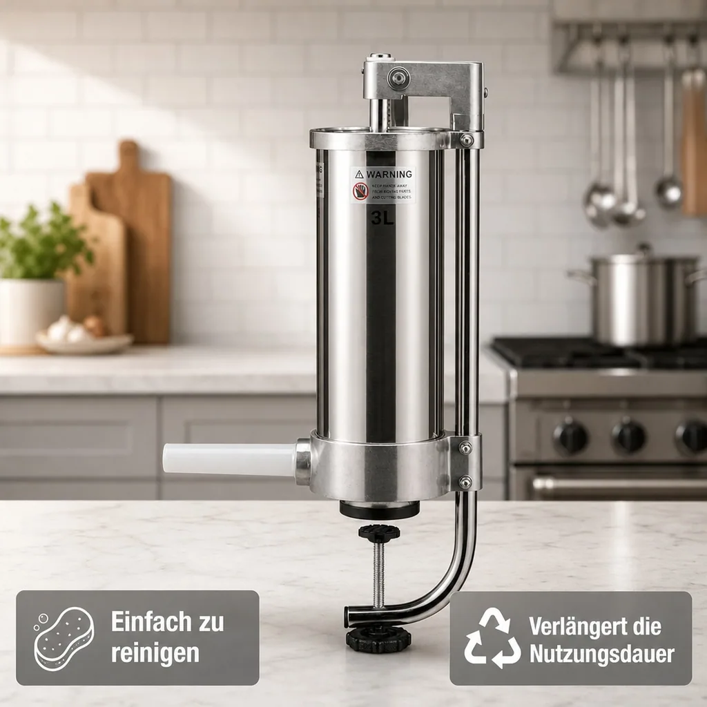 Wurstfüller, Wurstfüllmaschine, Wurstpresse - 3L, Manueller