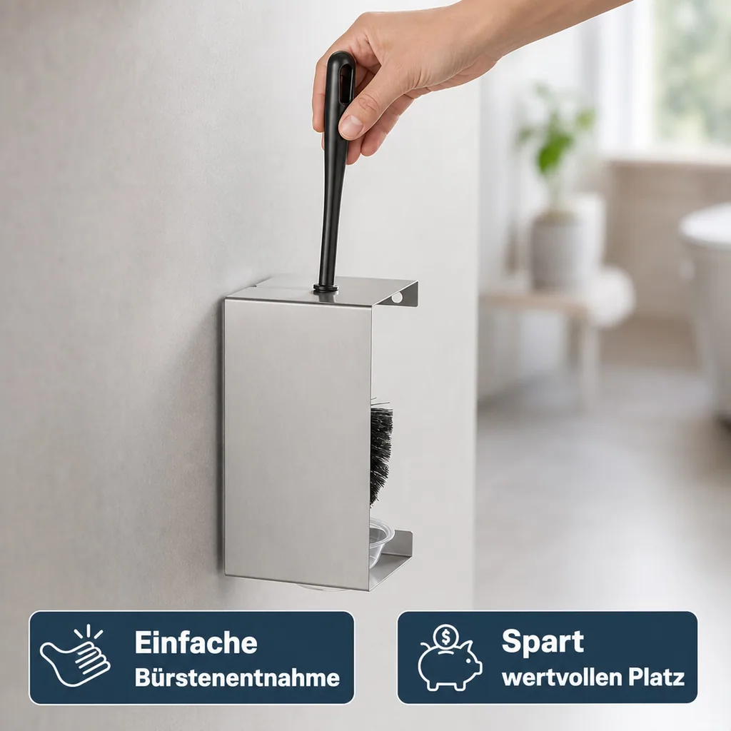 Toilettenbürstenhalter Edelstahl - CLT-CS