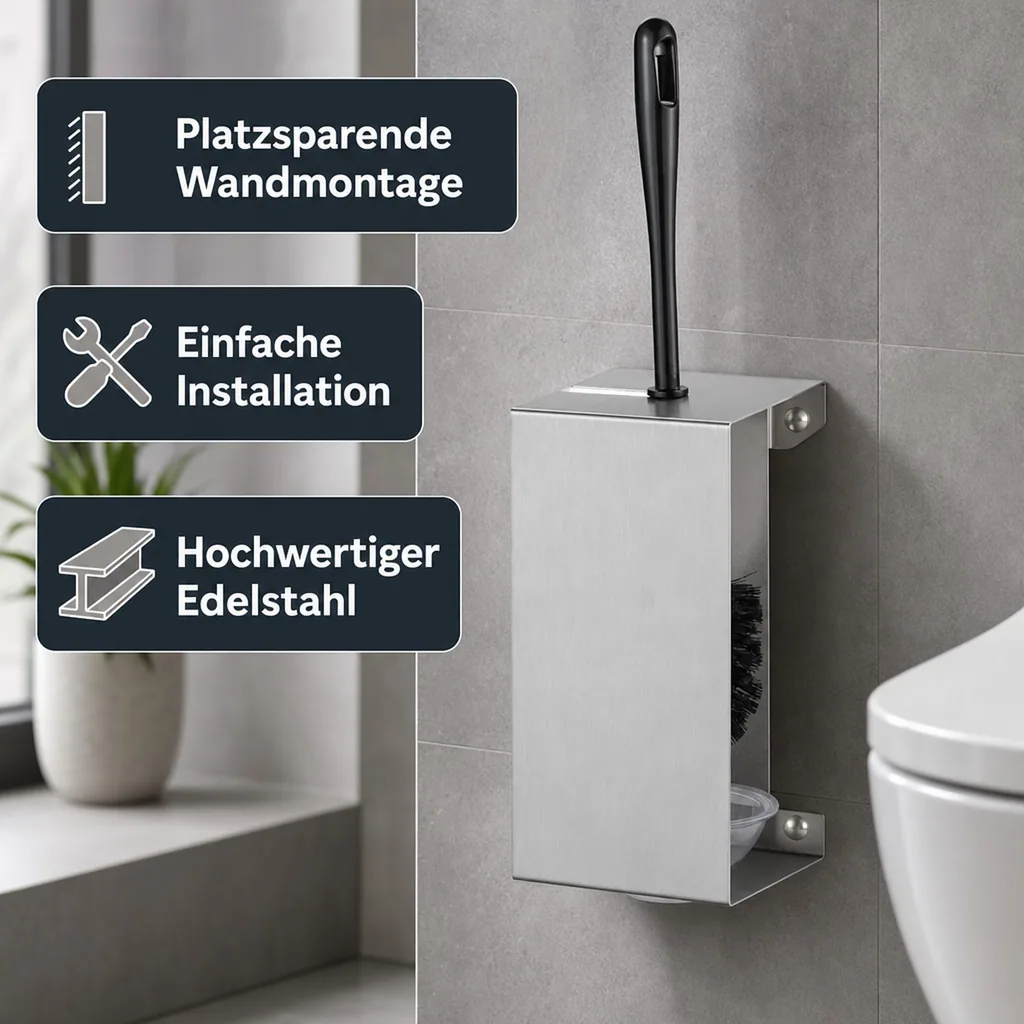 Toilettenbürstenhalter Edelstahl - CLT-CS